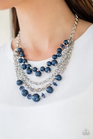Rockin Rockette - Blue Necklace - Paparazzi