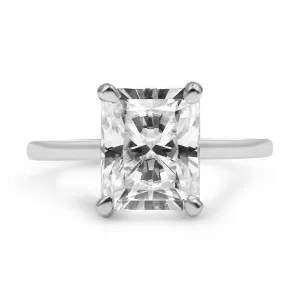Sarah | Radiant Moissanite Engagement Ring