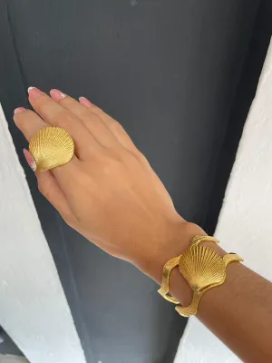 Shell Ring & Cuff set