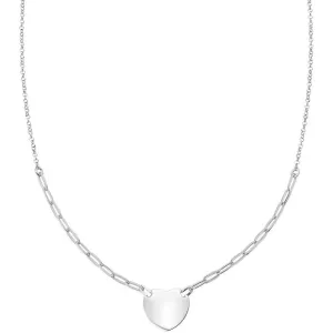 Silver Paper Clip Heart Necklace | Amen