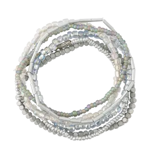Silver Tones Seed Bead Stackable Bracelet Set