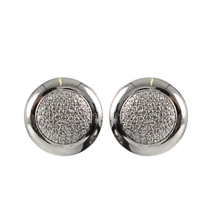 Sloppy Pave Diamond Stud Earrings
