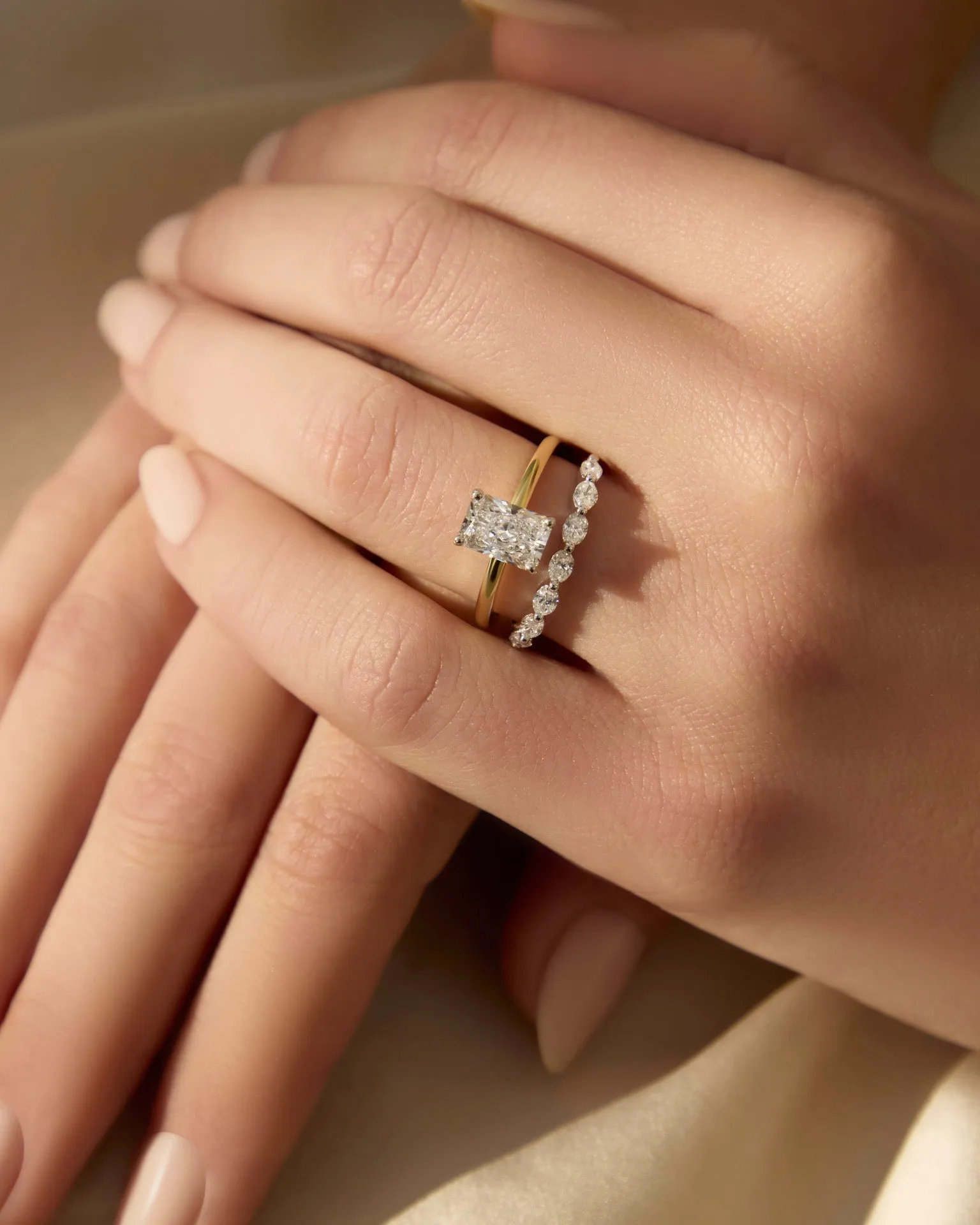 Sofia | Radiant Cut Solitaire Diamond Engagement Ring