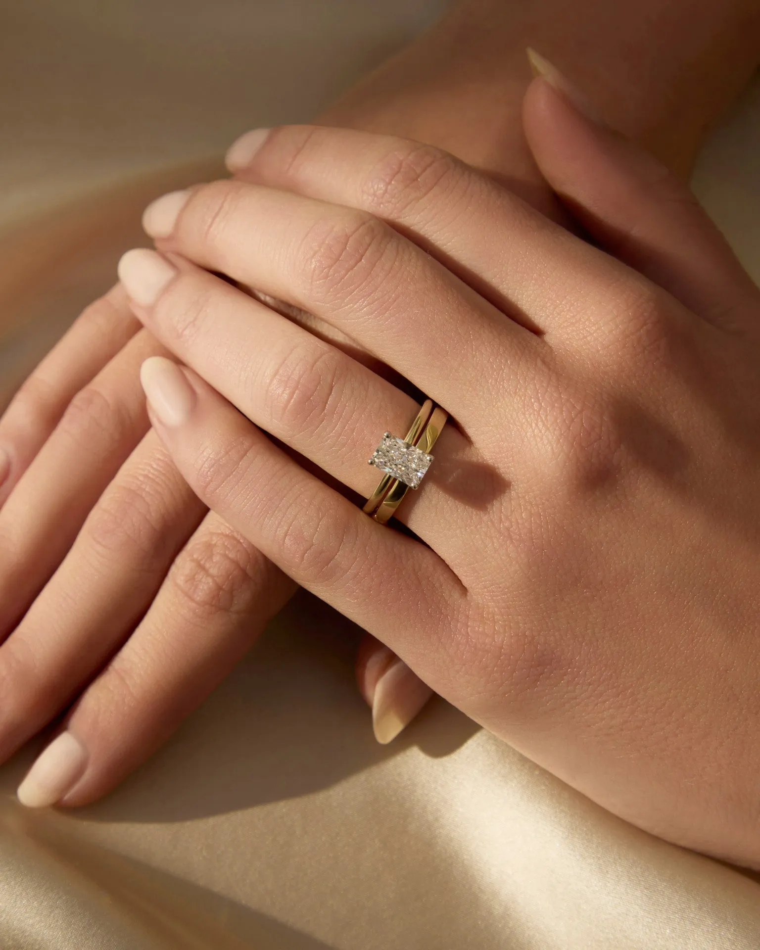 Sofia | Radiant Cut Solitaire Diamond Engagement Ring
