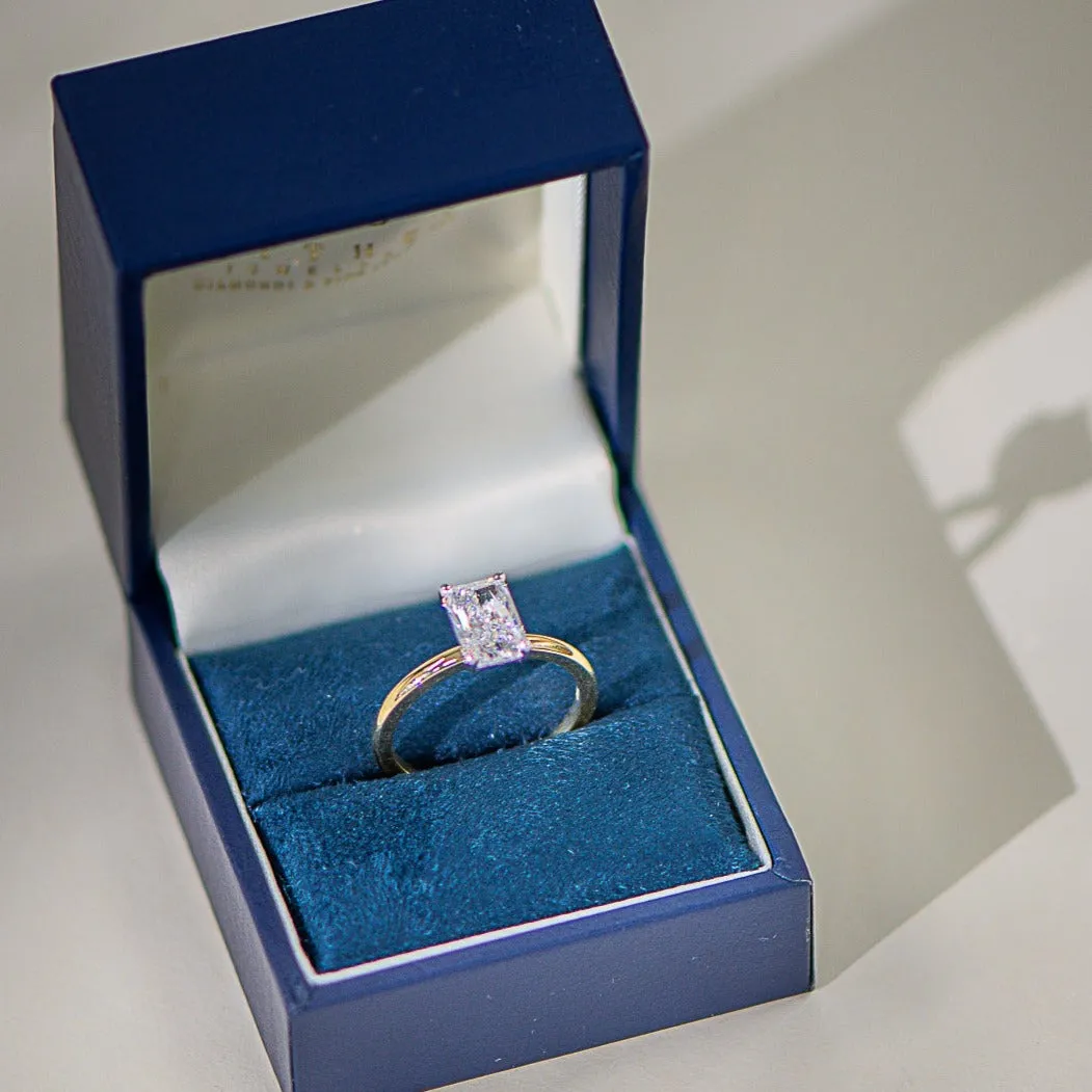 Sofia | Radiant Cut Solitaire Diamond Engagement Ring