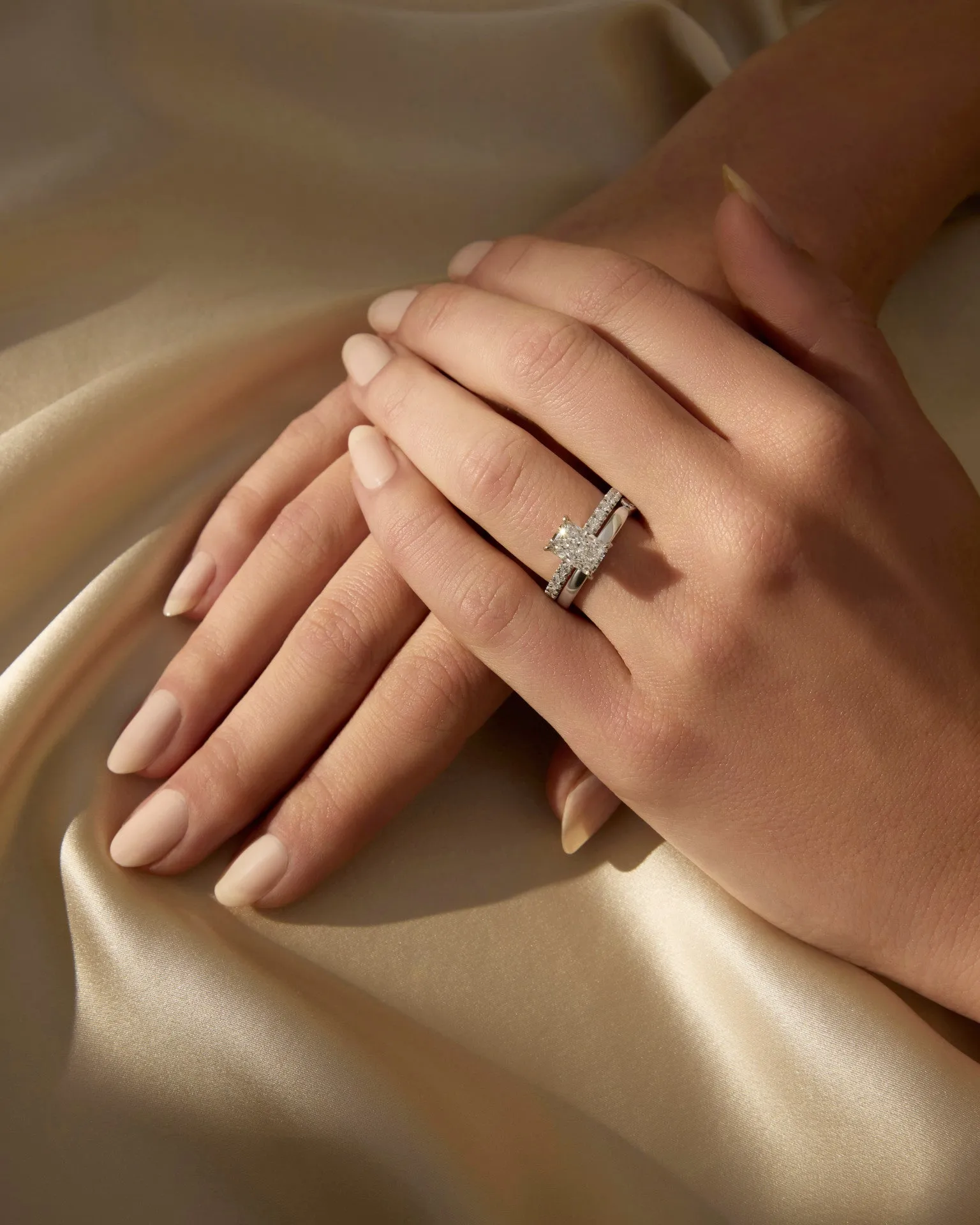 Sofia | Radiant Cut Solitaire Diamond Engagement Ring