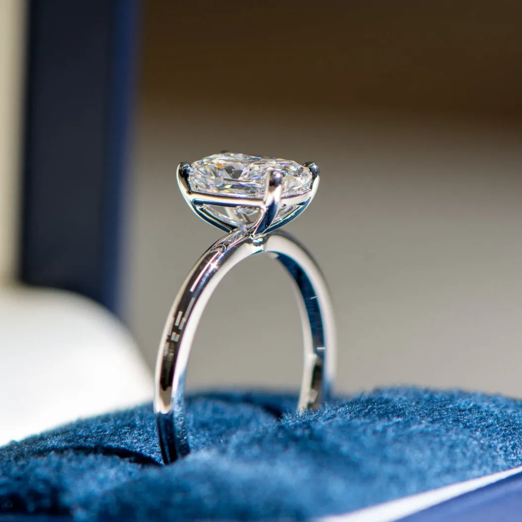 Sofia | Radiant Cut Solitaire Diamond Engagement Ring