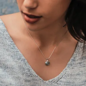 SPIRA Handcrafted 925 Sterling Silver Green Roman Glass Rope Pendant Chain Fast and Free Shipping,Casual Silver Necklace Ancient Roman Glass