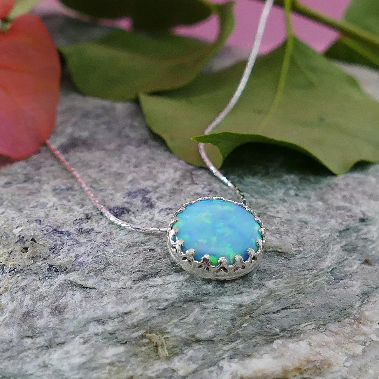 SPIRA Natural crystal quartz solid 925 Sterling Silver White Agate Druzy Rope Pendant Chain Free Shipping,Casual Silve  Boho Chic Necklace