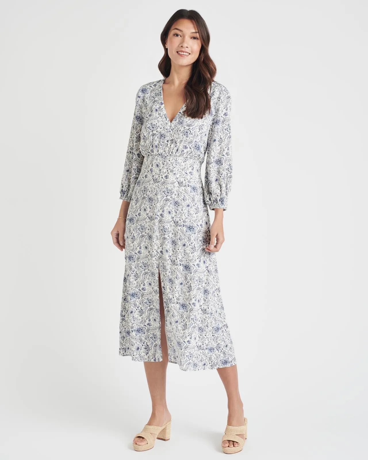 Splendid x Cella Jane Printed Midi Dress