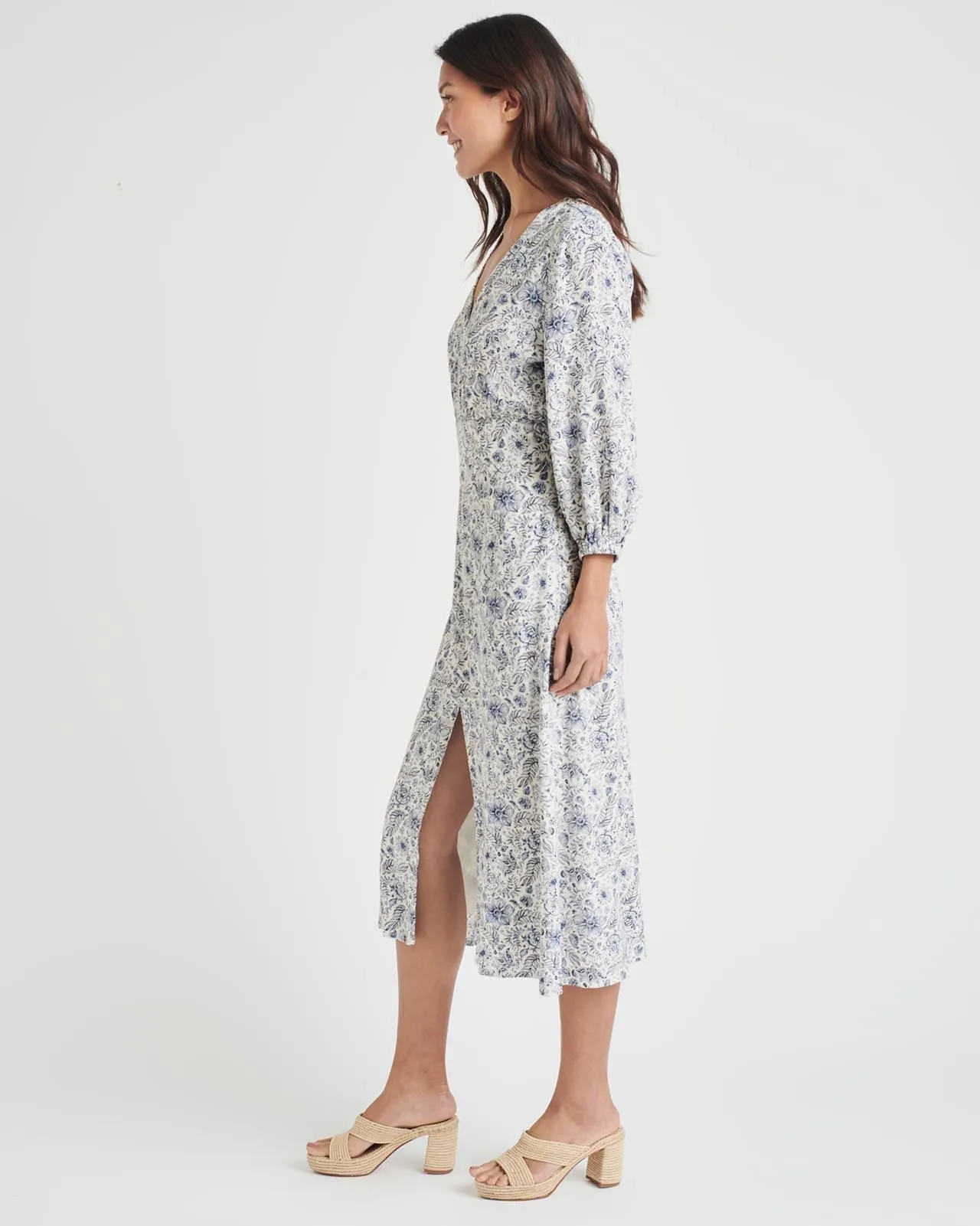 Splendid x Cella Jane Printed Midi Dress