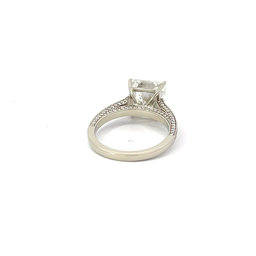 Square Radiant Diamond Ring