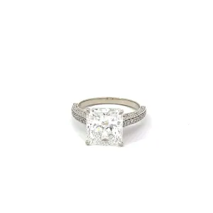 Square Radiant Diamond Ring