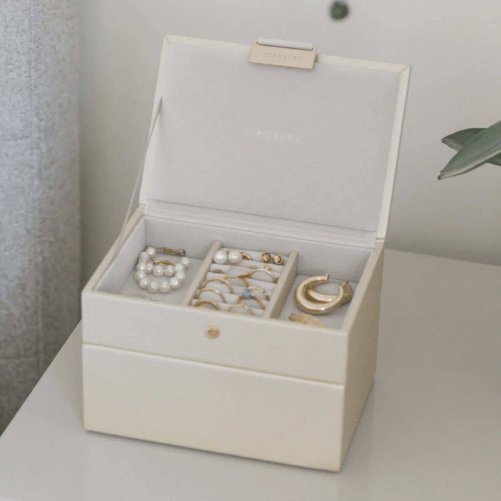 Stackers Mini Jewellery Box (Set) - Metallic Pearl