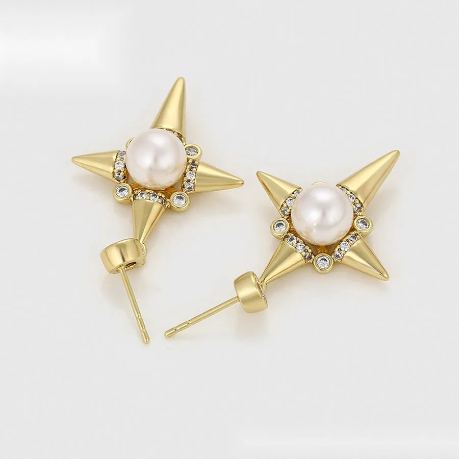 Stary Pearl Earrings