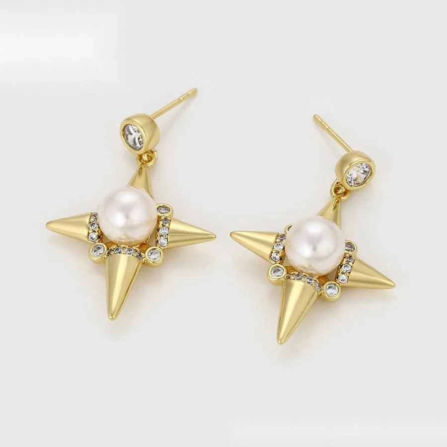 Stary Pearl Earrings