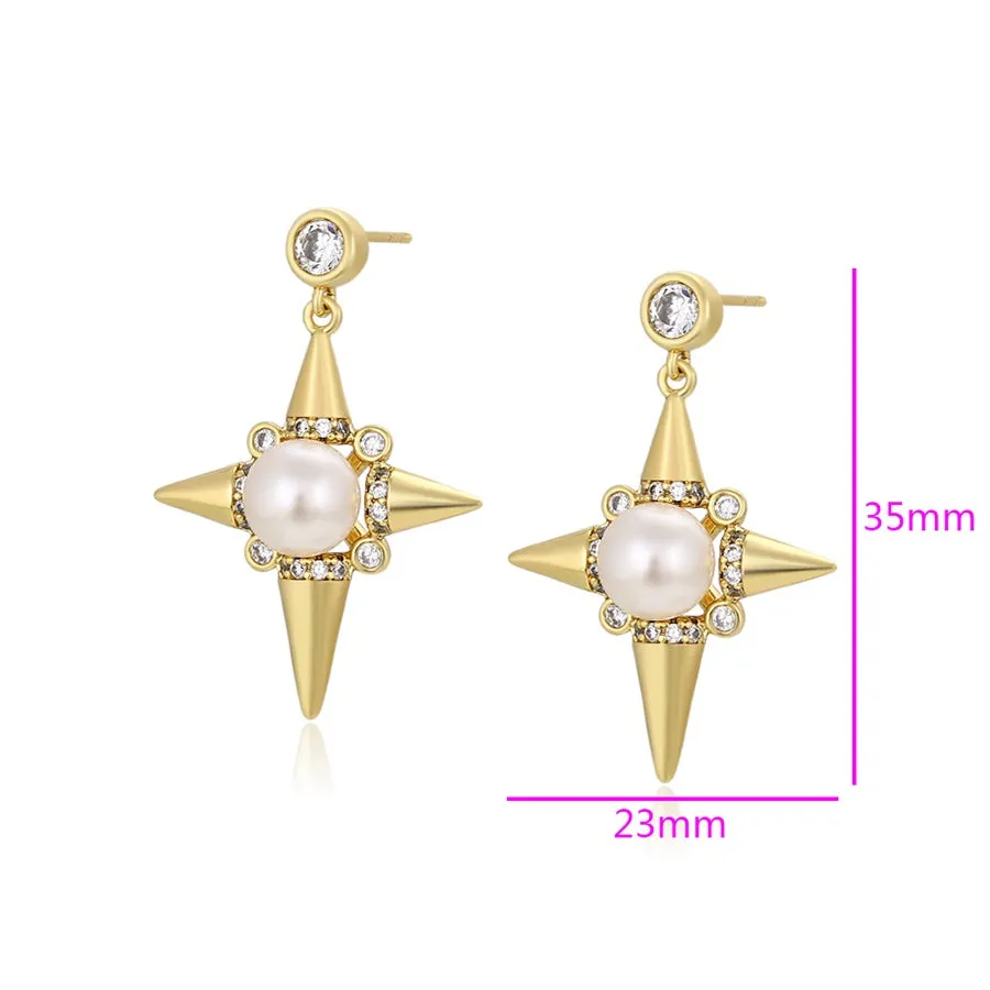 Stary Pearl Earrings