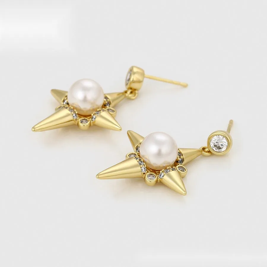 Stary Pearl Earrings