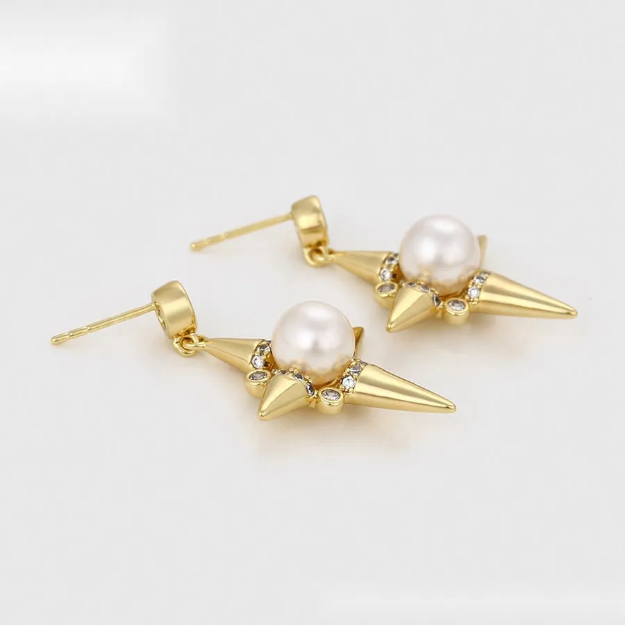 Stary Pearl Earrings