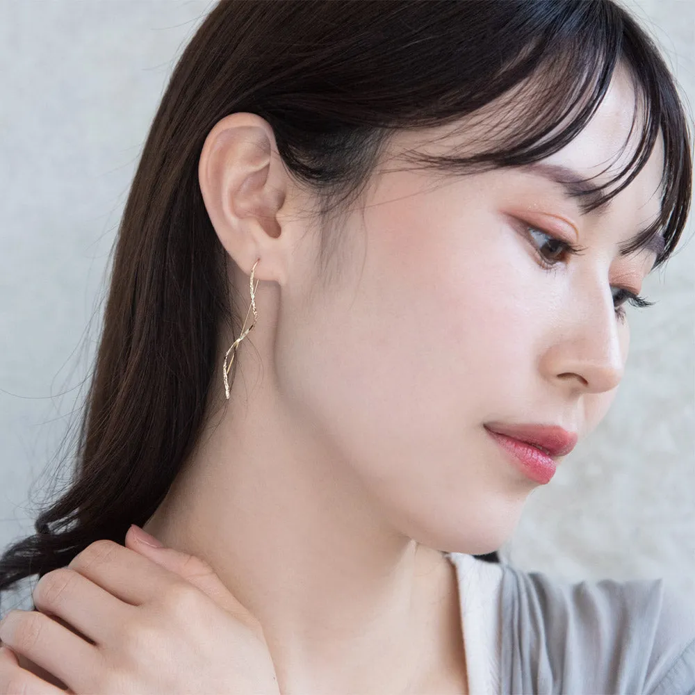 Texture Twist Thread Through Earrings