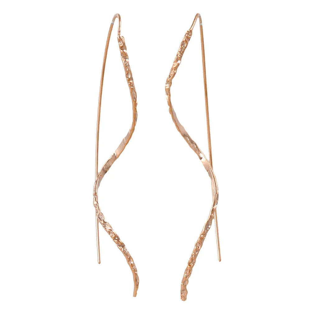 Texture Twist Thread Through Earrings
