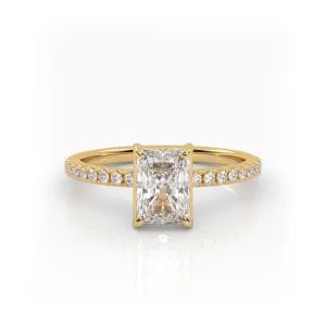 The Radiant Solitaire with Pavé band