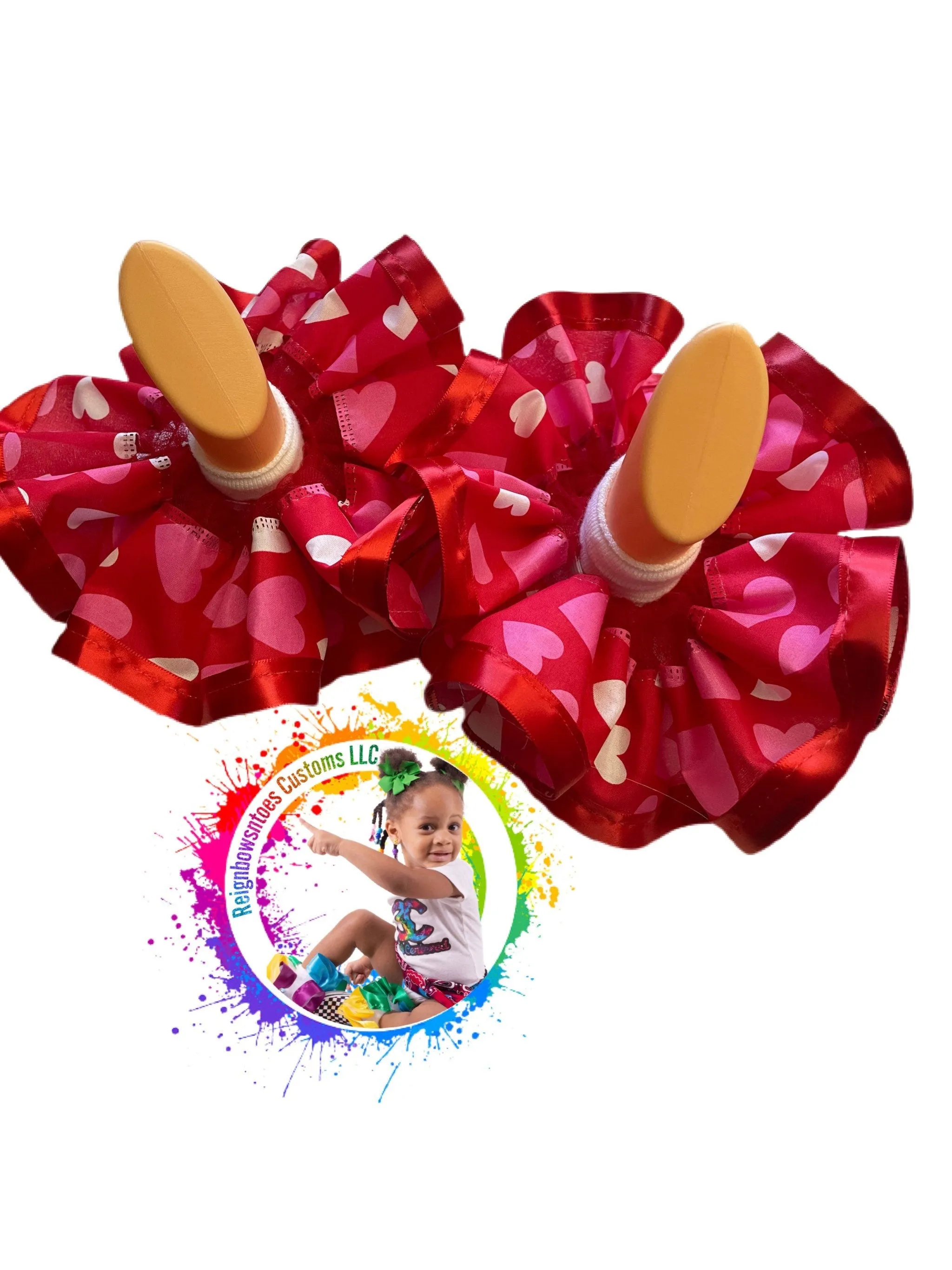 Valentine’s Day tutu socks(tutu anklets)