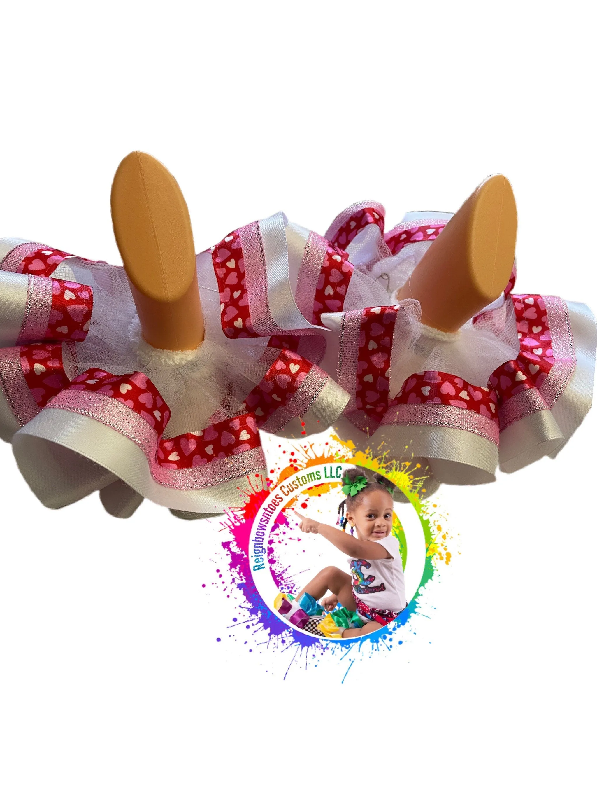Valentine’s Day tutu socks(tutu anklets)