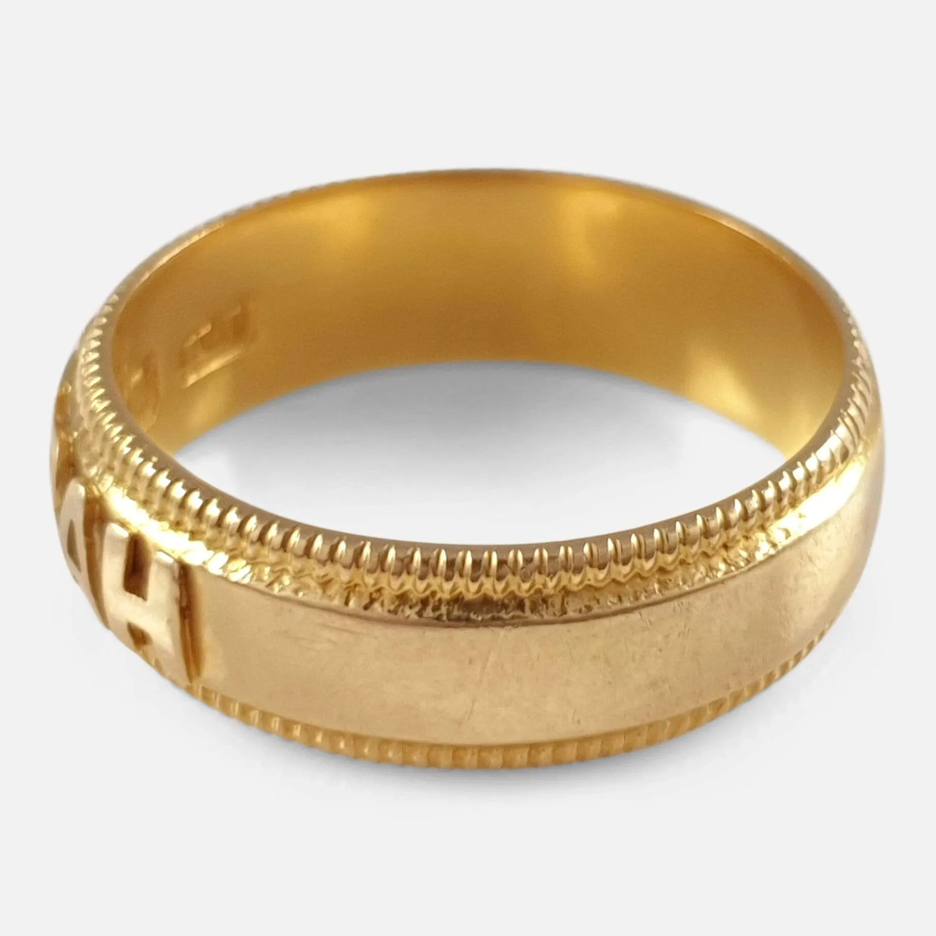 Victorian 18ct Yellow Gold Mizpah Ring, 1894