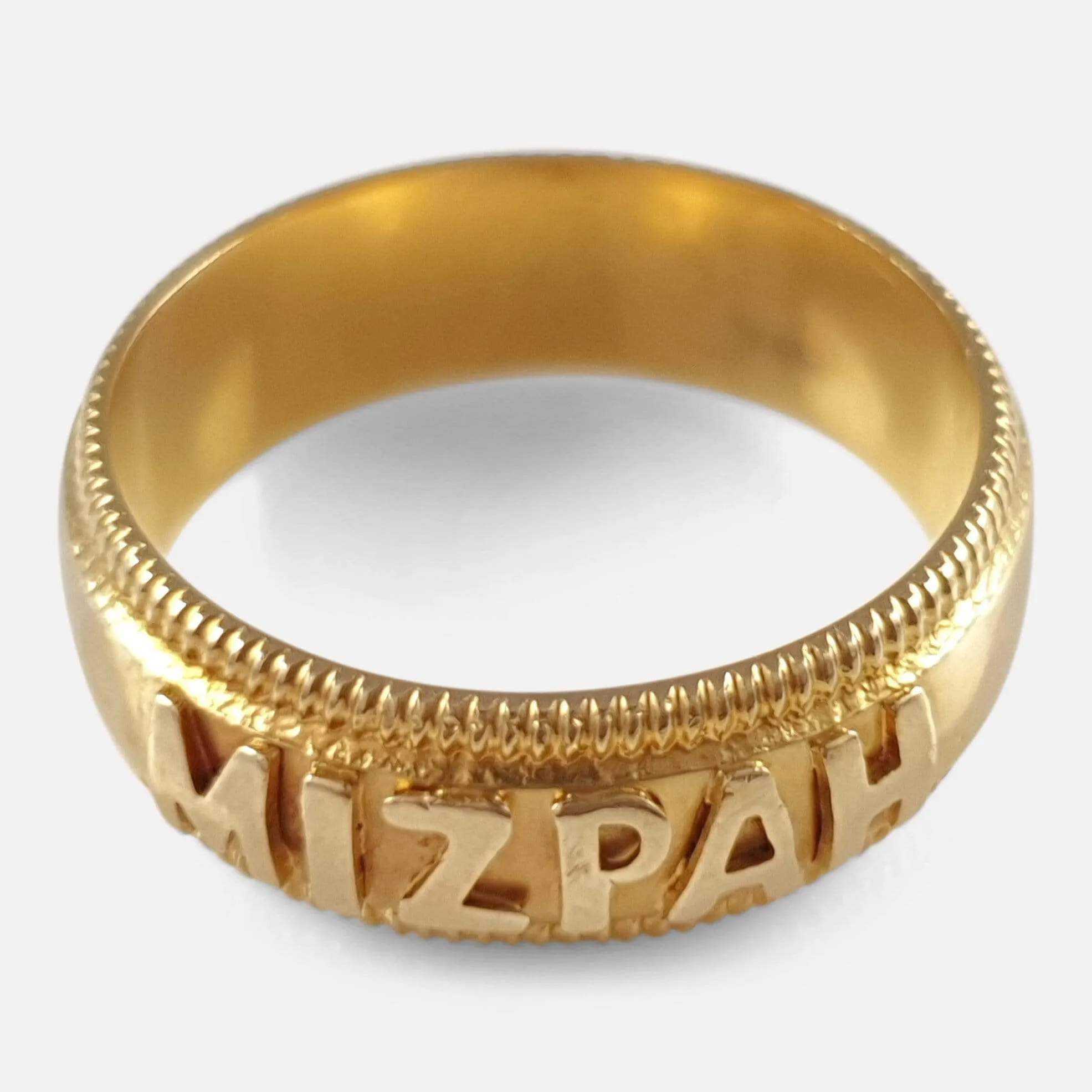 Victorian 18ct Yellow Gold Mizpah Ring, 1894