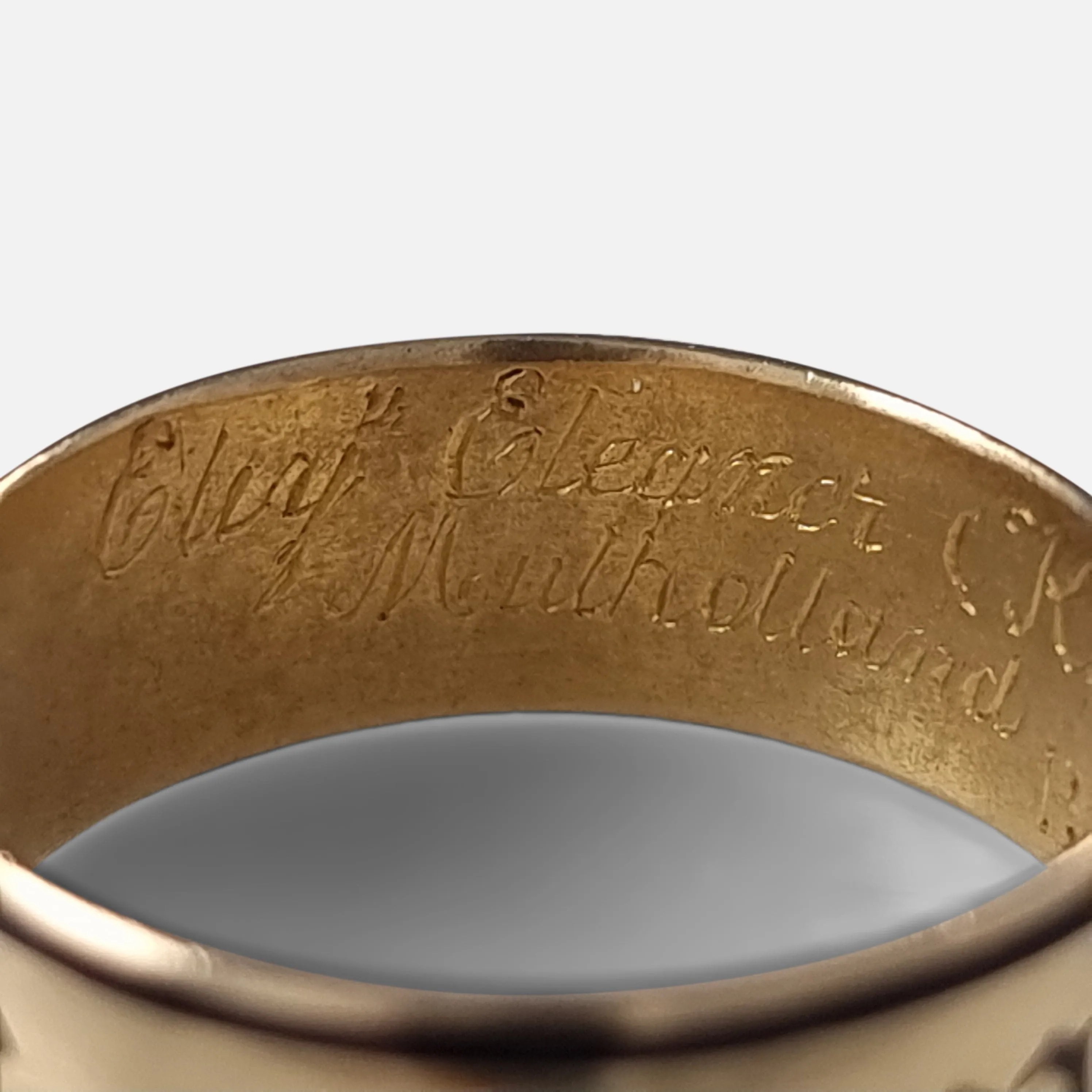 Victorian 22 Carat Gold and Enamel Memorial Ring - 1896