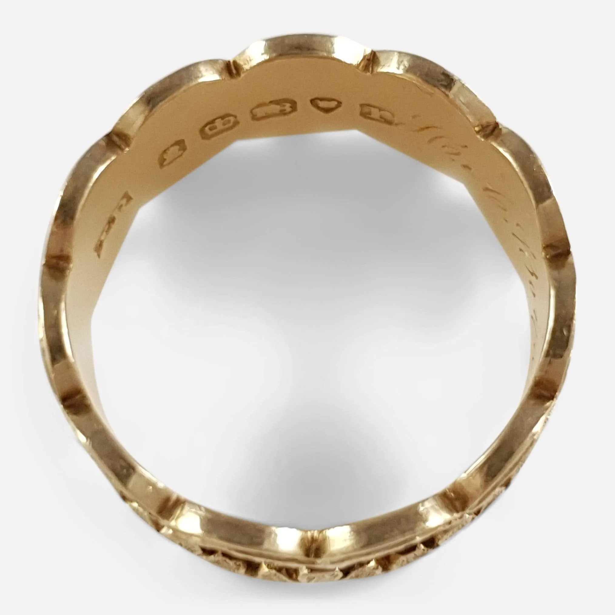 William IV 18ct Gold and Enamel Memorial Mourning Ring