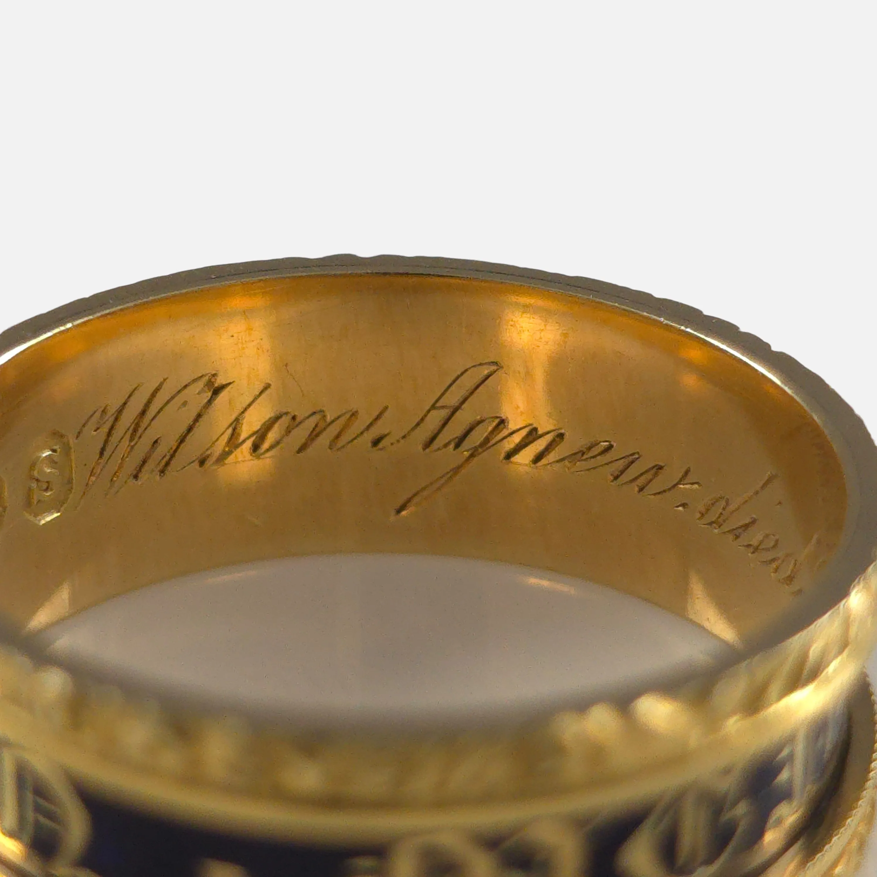 William IV 18ct Gold and Enamel Memorial Ring - 1833