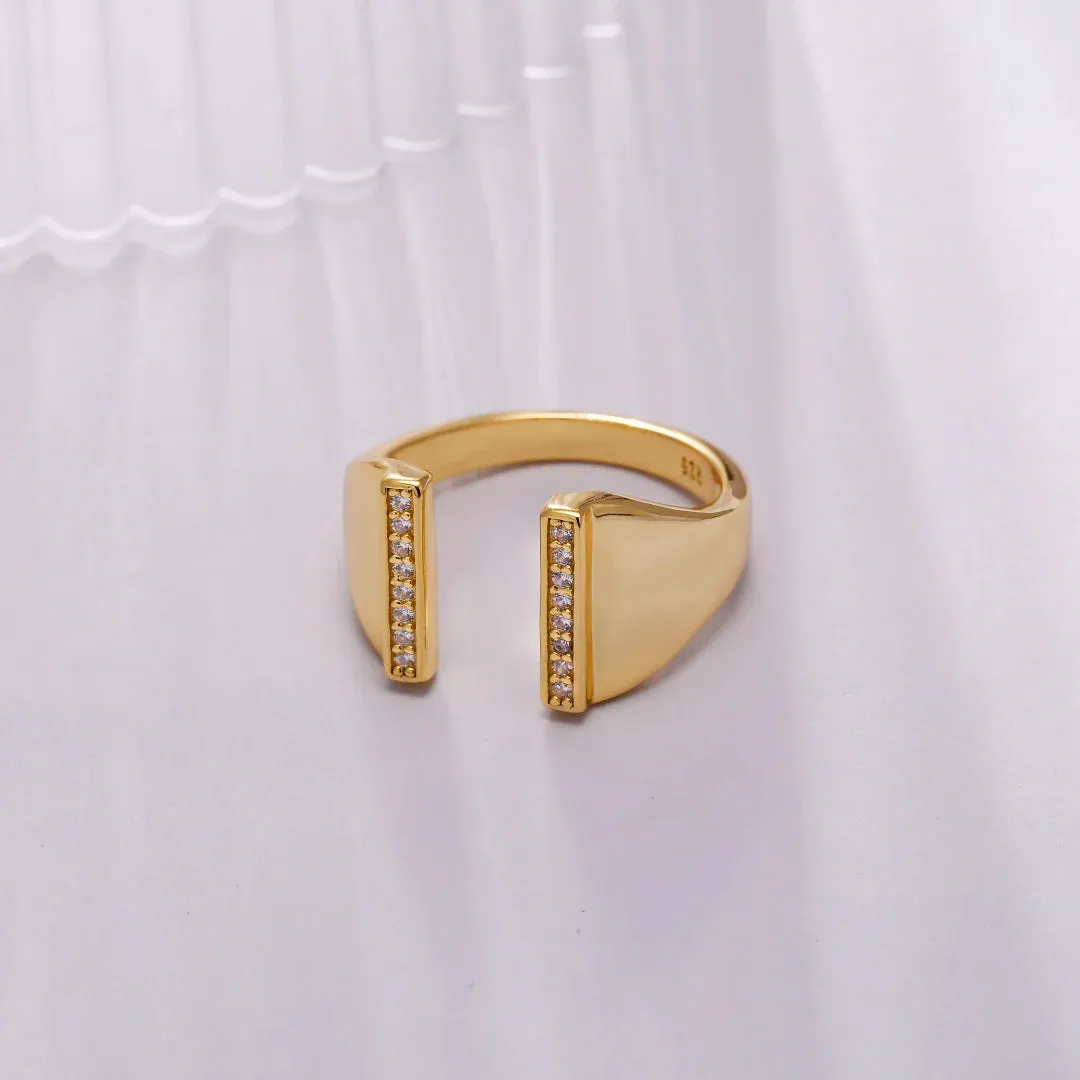 Women Open Ring The Comet Jewelry Set collection Designed by Tanin