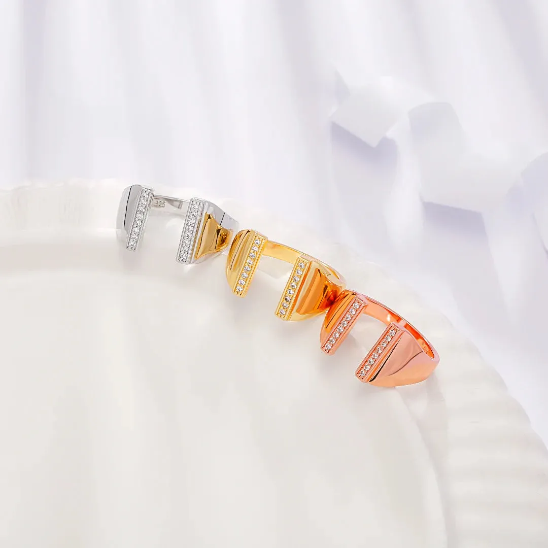 Women Open Ring The Comet Jewelry Set collection Designed by Tanin