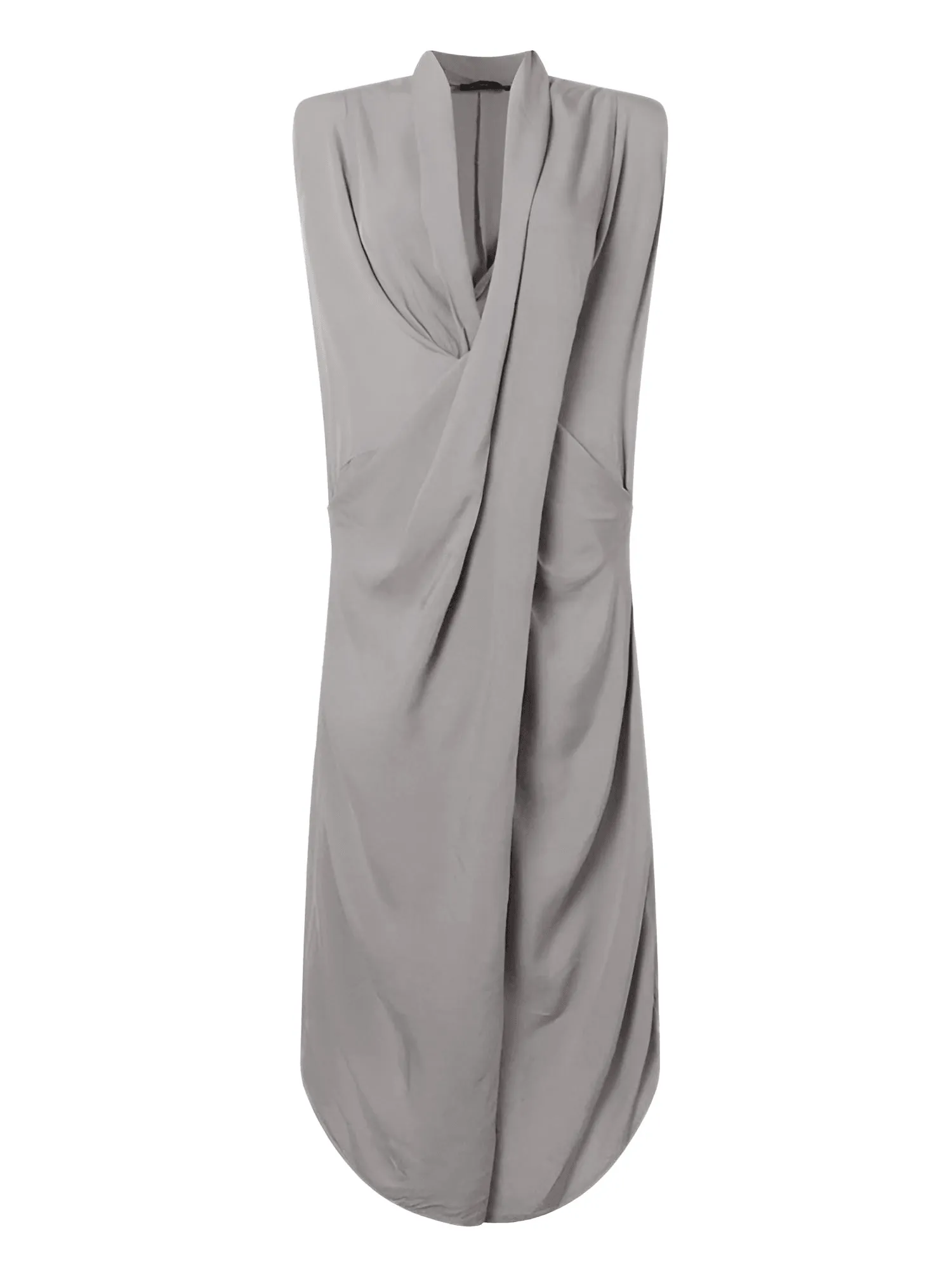 Women's Oversize Asymmetrical Maxi Dress V Neck Sleeveless Baggy Dress With Pockets