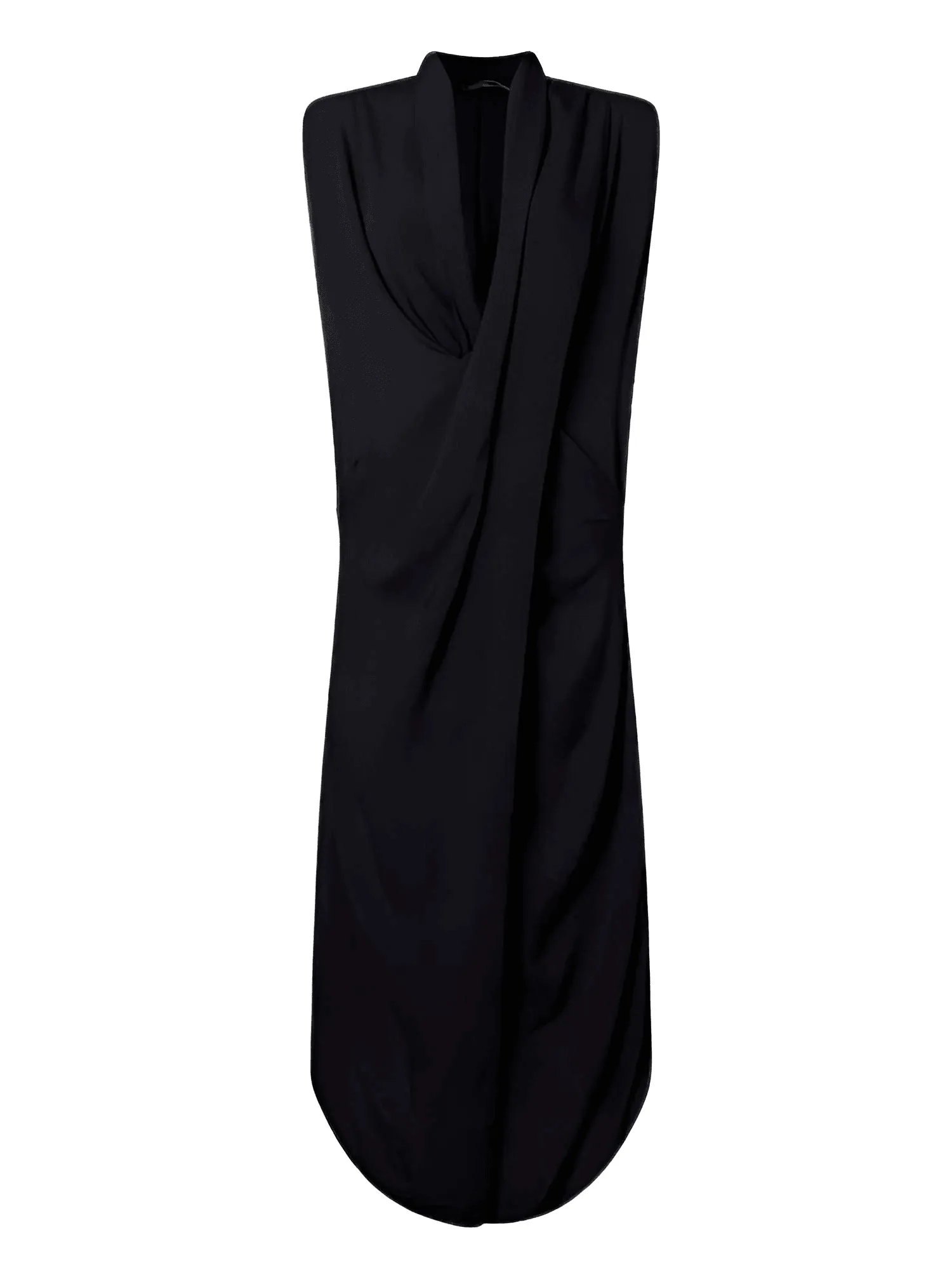 Women's Oversize Asymmetrical Maxi Dress V Neck Sleeveless Baggy Dress With Pockets