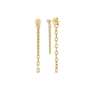 Zoë Chicco 14K Yellow Gold Chain Earrings